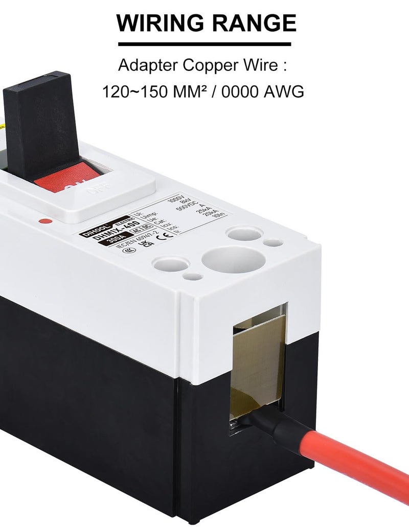 DIHOOL 300 Amp Heavy Duty Battery Disconnect Switch, DC Circuit Breaker for Boat Trolling Motor Marine ATV Trailer - Image 5